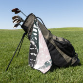 Serviette De Golf Articules de palmiers paradisiaques (Vert)