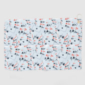 Serviette De Golf As dans un motif en couches, (Horizontal)