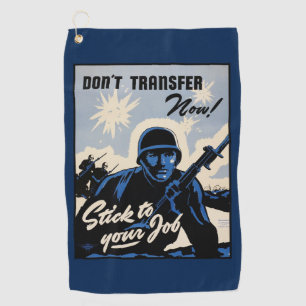 Serviette De Golf Attaque à la tête de la plage sur le champ de bata