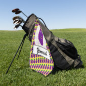 Serviette De Golf Aubergine surprise par Kenneth Yoncich (Vert)