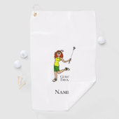 Serviette De Golf Auburn Female Golf Diva Golf Serviette (En situation)