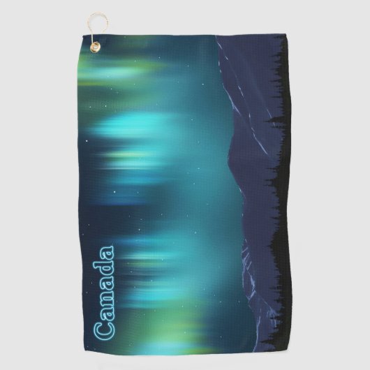 Serviette De Golf Aurora Borealis - Canada (Devant)