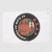 Serviette De Golf Aussi Lent Que Possible - Lazy migny mignon fainéa (Horizontal)