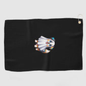 Serviette De Golf Australian Shepherd Chien Halloween Costume Party  (Horizontal)