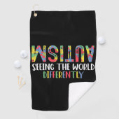 Serviette De Golf Autisme Voir le monde différemment Sensibilisation (En situation)