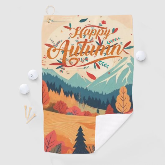 Serviette De Golf Automne/Automne/feuille/coloré (En situation)