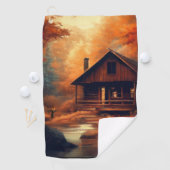 Serviette De Golf Automne/Automne/Halloween/Peinture rustique (En situation)