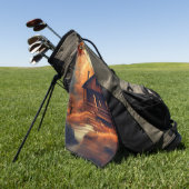 Serviette De Golf Automne/Automne/Halloween/Peinture rustique (Vert)