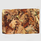 Serviette De Golf automne, feuilles sèches (Horizontal)