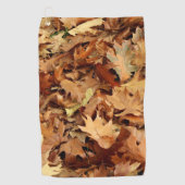 Serviette De Golf automne, feuilles sèches (Devant)