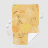 Serviette De Golf Automne, Motif Feuille 4 (En situation)