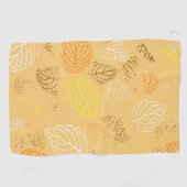 Serviette De Golf Automne, Motif Feuille 4 (Horizontal)