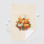 Serviette De Golf Automne Sweet Automne - Automne Citrouille & Feuil (En situation)
