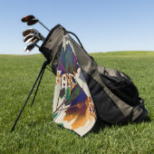 Serviette De Golf Autumn Leaves (Vert)