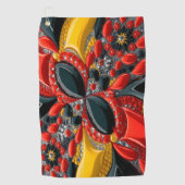 Serviette de golf aux couleurs allemandes (Devant)