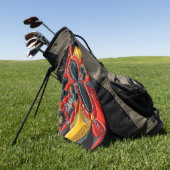 Serviette de golf aux couleurs allemandes (Vert)