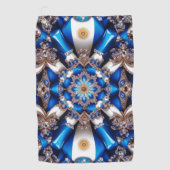 Serviette de golf aux couleurs argentines (Devant)