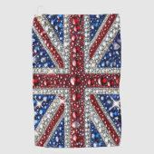 Serviette de golf aux couleurs britanniques (Devant)