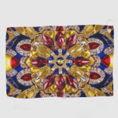 Serviette de golf aux couleurs colombiennes (Horizontal)