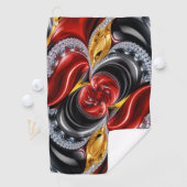 Serviette de golf aux couleurs de l'Allemagne (En situation)