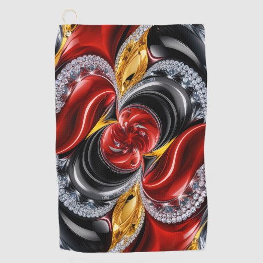 Serviette de golf aux couleurs de l'Allemagne (Devant)