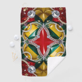 Serviette de golf aux couleurs de Los Angeles (En situation)