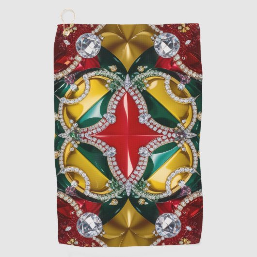 Serviette de golf aux couleurs de Los Angeles (Devant)