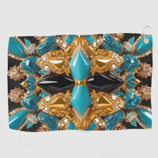 Serviette de golf aux couleurs des Bahamas (Horizontal)