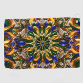 Serviette de golf aux couleurs du Brésil (Horizontal)