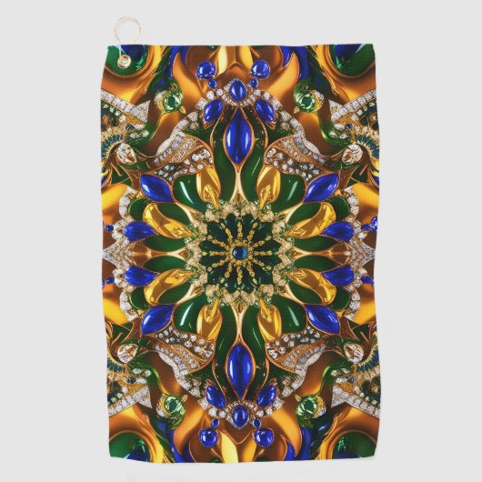 Serviette de golf aux couleurs du Brésil (Devant)