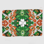 Serviette de golf aux couleurs irlandaises (Horizontal)