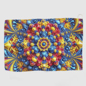 Serviette de golf aux couleurs roumaines (Horizontal)