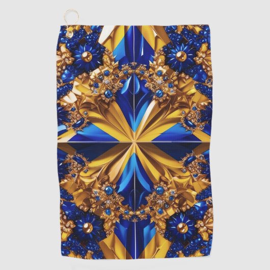 Serviette de golf aux couleurs suédoises (Devant)