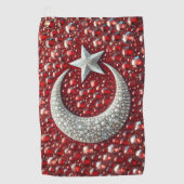 Serviette de golf aux couleurs turques (Devant)