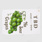Serviette de golf aux raisins (Horizontal)