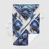 Serviette de golf avec Design écossais de chardons (En situation)