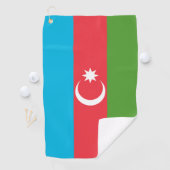 Serviette de golf avec drapeau d'Azerbaïdjan (En situation)