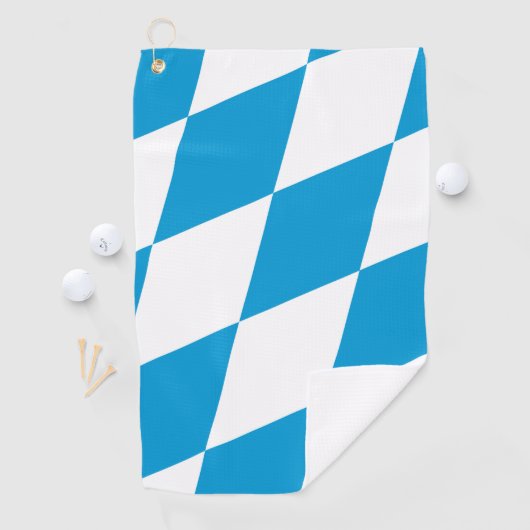 Serviette de golf avec drapeau de Bavière, Allemag (En situation)