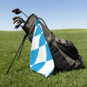 Serviette de golf avec drapeau de Bavière, Allemag (Vert)