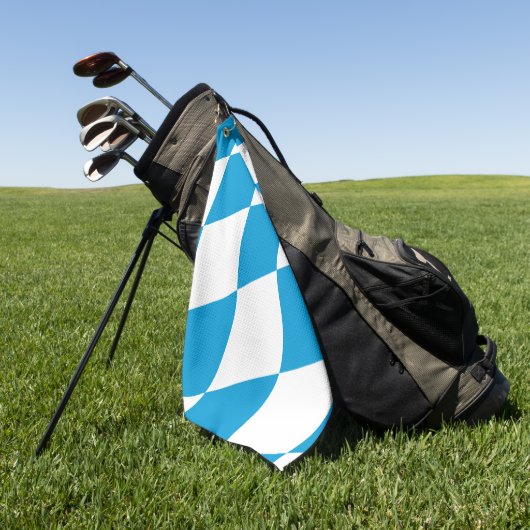 Serviette de golf avec drapeau de Bavière, Allemag (Vert)