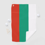 Serviette de golf avec drapeau de Bulgarie (En situation)