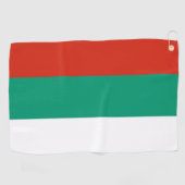 Serviette de golf avec drapeau de Bulgarie (Horizontal)