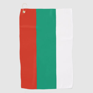 Serviette de golf avec drapeau de Bulgarie