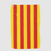Serviette de golf avec drapeau de Catalogne (Devant)