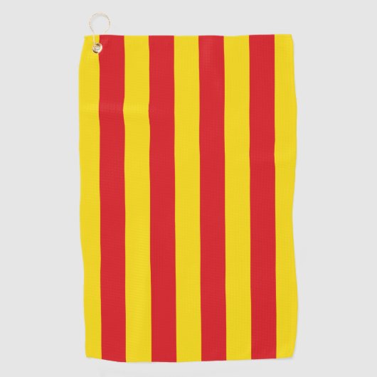 Serviette de golf avec drapeau de Catalogne (Devant)