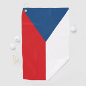 Serviette de golf avec drapeau de Czechia (En situation)