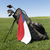 Serviette de golf avec drapeau de Czechia (Vert)