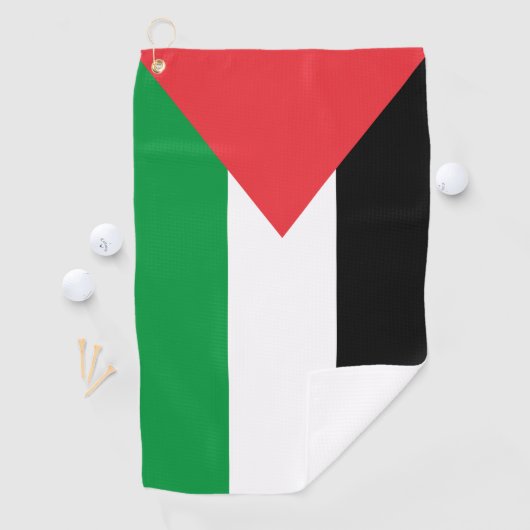 Serviette de golf avec drapeau de la Palestine (En situation)