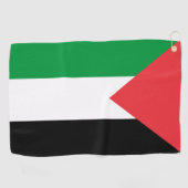 Serviette de golf avec drapeau de la Palestine (Horizontal)