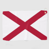 Serviette de golf avec drapeau de l'Alabama, États (Horizontal)
